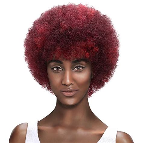 Sleek Afro 5″ Short Curly Wigs With 100 Brazilian Hair