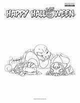 Pokemon Halloween sketch template