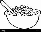 Cereal Freehand sketch template