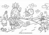 Coloring Bob Spongebob Pages Sponge Jellyfish His Friends House Color Pineapple Catching Colouring Esponja Squarepants Para Visit Hellokids Sheet 為孩子的色頁 sketch template
