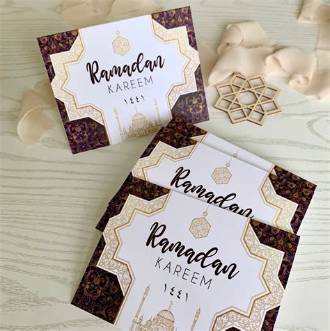 pack   ramadan mubarak greeting cards ramadan mubarak etsy