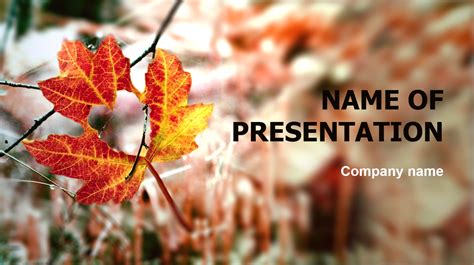 autumn season powerpoint theme