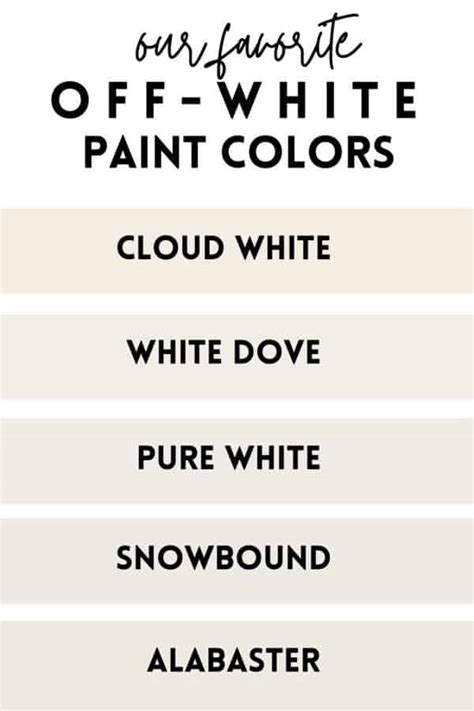 white paint colors youll love home