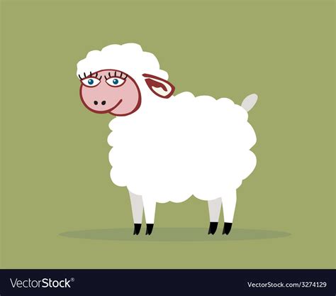 sheep color royalty  vector image vectorstock