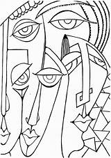 Picasso Abstract Cubism Colorear Pablo Cubismo Berühmte Kunstunterricht Basteln Cubista Quadri Malerarbeiten Vorschule Boyama Masques Sayfaları Cuadros Cubisme sketch template