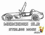 Mclaren Demolition Slr Stirling Bugatti Yescoloring Moss Supercars Rennautos Visit sketch template