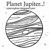 Jupiter Coloring Planet Drawing Pages Printable Color Kids Solar System Space Getcolorings Education Paintingvalley sketch template