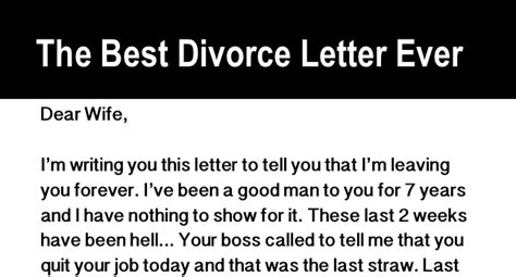 Best Divorce Letter Ever Meme Painted