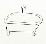 Bath Draw Tub Step sketch template