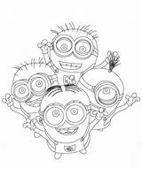 Pages Coloring Minions Despicable Sheets Kids Disney Printable Minion Colouring Print Color Online Cartoon Sheet Jerry Phil Dave Kevin Amazing sketch template