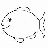 Pez Para Molde Colorear Fish sketch template