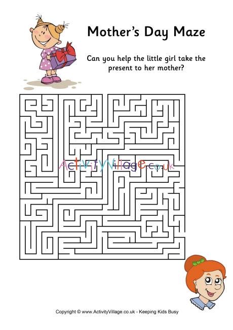mothers day maze difficult