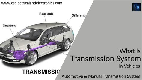 transmission system  vehicles types applications