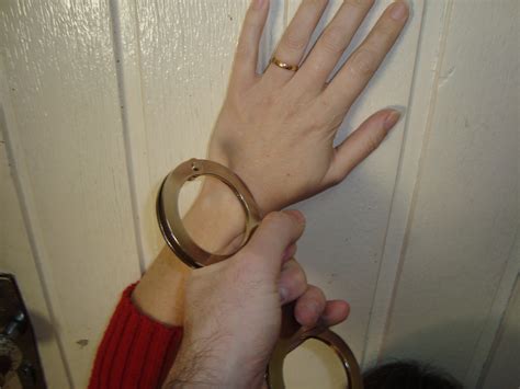 being handcuffed after work fetish porn pic