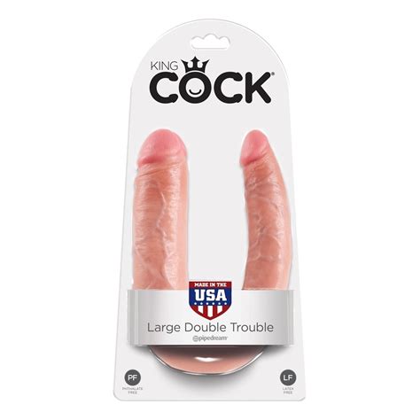 king cock large double trouble flesh sex toys and adult novelties