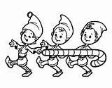 Elfos Nadal Natale Folletti Tre Elfo Elfs Dibuix Dibuixos Imprimir Duendes Stampare Festes Sobres Grado Quinto Matemáticas Acolore sketch template