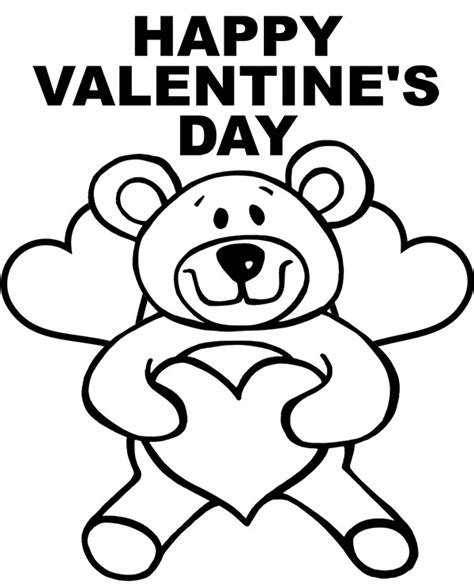 printable valentines day coloring page card