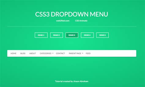 css3 drop down menu animation css tutorial web design tips web design