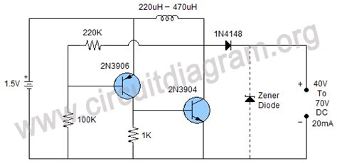 simple voltage booster circuit diagram