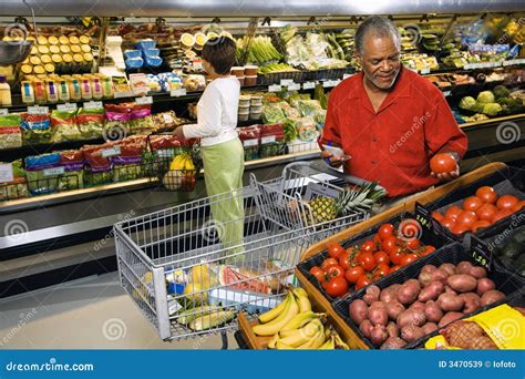 people shopping  produce stock image image  fruit fresh