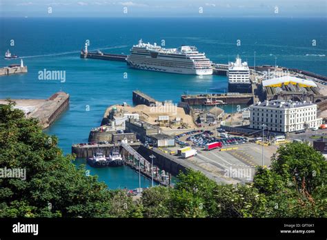 dover cruise terminal western docks dover kent england uk stock photo