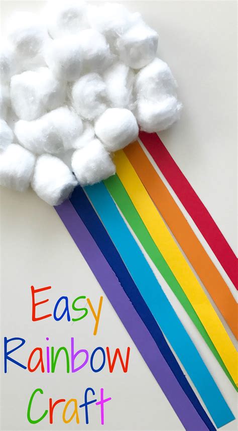 easy rainbow craft  kids  chirping moms
