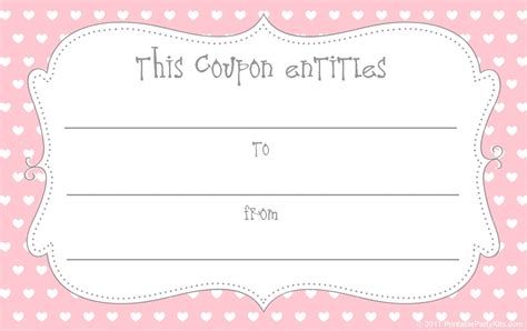 sets   printable love coupons  templates