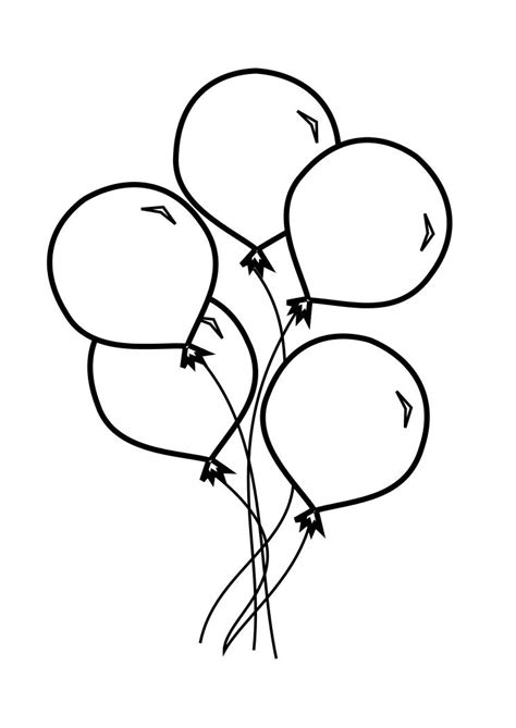 balloons  coloring pages