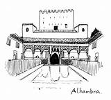 Alhambra Sketches sketch template