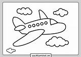 Airplane Avion Niños Aviones Animados Moyen sketch template