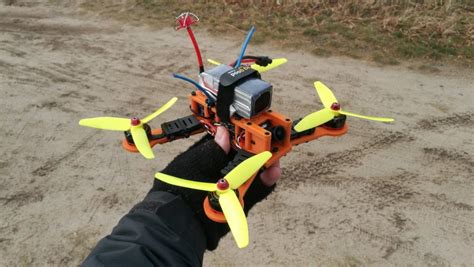 printed racing drone part  quadmeup