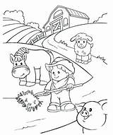 Rural Coloring Pages Community Para Colorear Comunidad Granjero Farmville 為孩子的色頁 sketch template