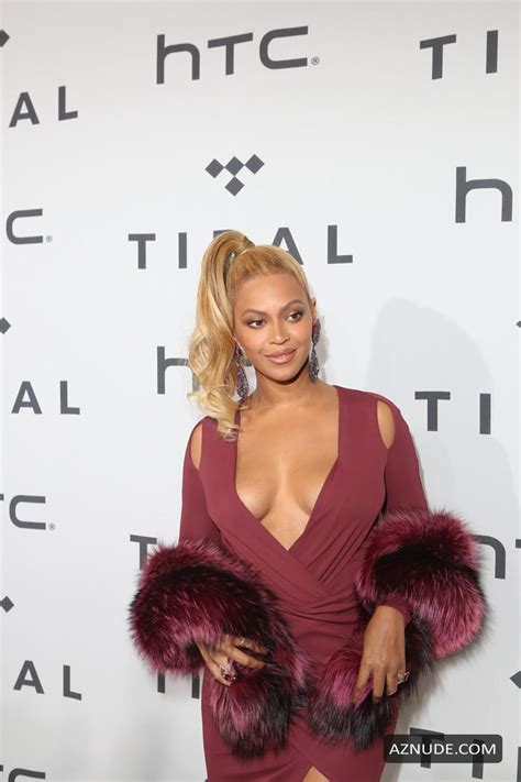beyonce cleavage in tidal x 1020 amplified by htc new york aznude