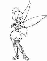 Tinkerbell Goth Tink Upset sketch template
