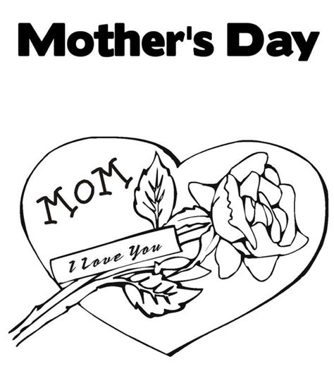 happy mothers day coloring page coloring page book