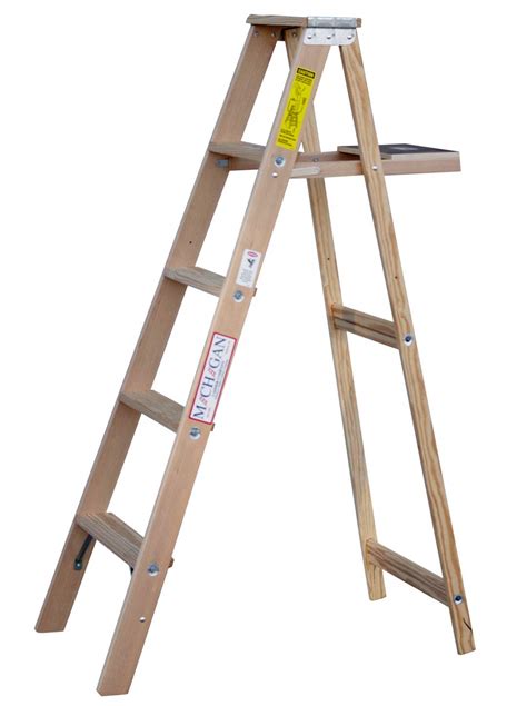 ft distressed wood ladder home gadgets