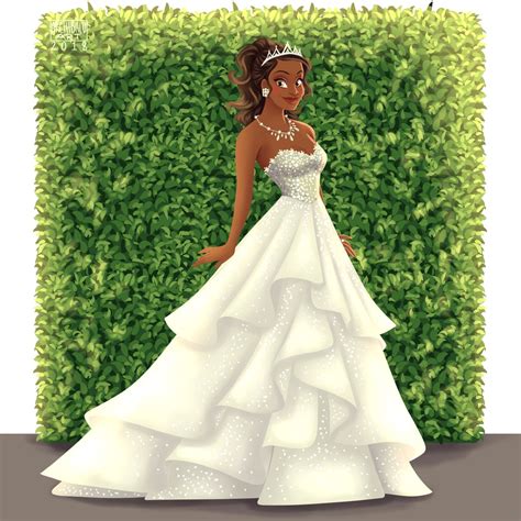 Tiana As A Bride Best Disney Princess Fan Art Popsugar