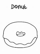 Donut Coloring Pages Donuts Printable Colouring Kids Sheets Print Color Template Cartoon Dunkin Printables Visit Choose Board Cake Search Birthday sketch template