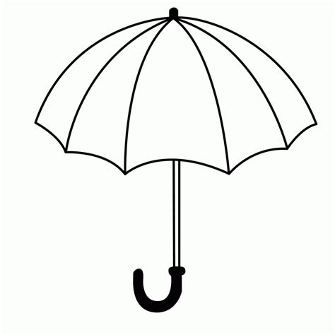 blank umbrella coloring page coloring pages nature printable coloring