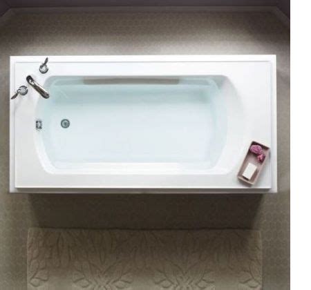 top view   white tub filled  water whirlpool tub jetted bath tubs tub
