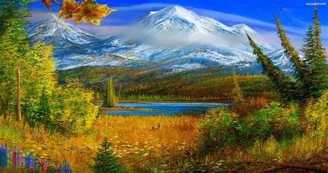 obraz gory jesienia na pulpit