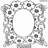 Frame Coloring Pages Oval Comments sketch template
