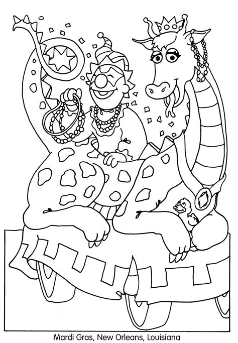 coloring page mardi gras  holidays  special occasions