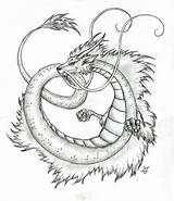 Dragon Japanese Drawing Mythical Drawings Sketch Serpent Creature Creatures Easy Deviantart Tattoo Dragons Draw Shaded Sea Detailed Sleeve Sketches Getdrawings sketch template