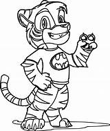 Tiger Cartoon Lsu Coloring Pages Drawing Getdrawings sketch template