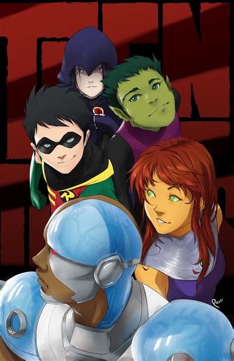 the book girl s book blog art of the day teen titans