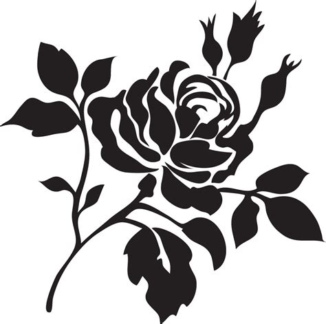 images   printable rose stencils  printable rose