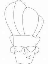 Coloring Johnny Bravo Pages Recommended sketch template