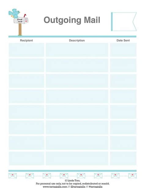 track  snail mail   printable letterwriting log tortagialla