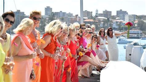 Couple Celebrate Same Sex Marriage With Rainbow Of 34 Bridesmaids